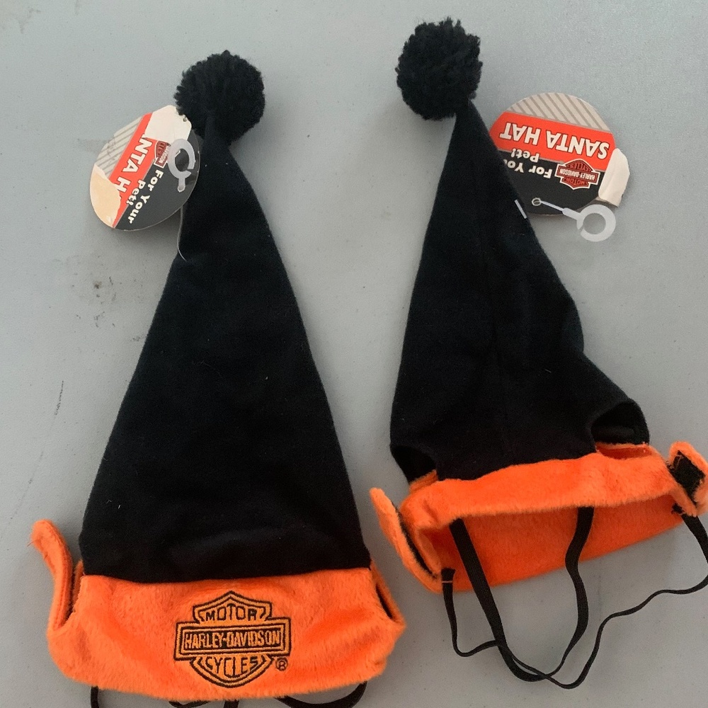 Harley Davidson PET Holiday Santa Cap